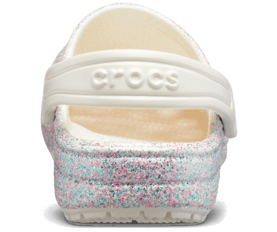 Crocs Classic Glitter Clog Auster Für Kleinkinder