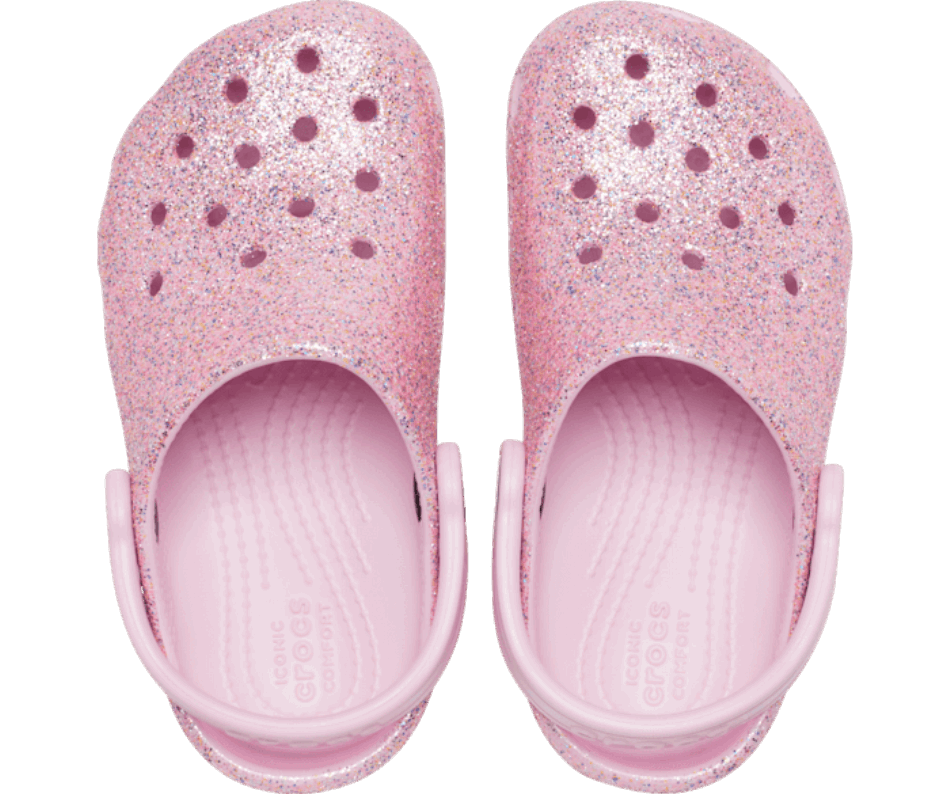 Crocs Classic Glitter Clog Für Kleinkinder, Weiß