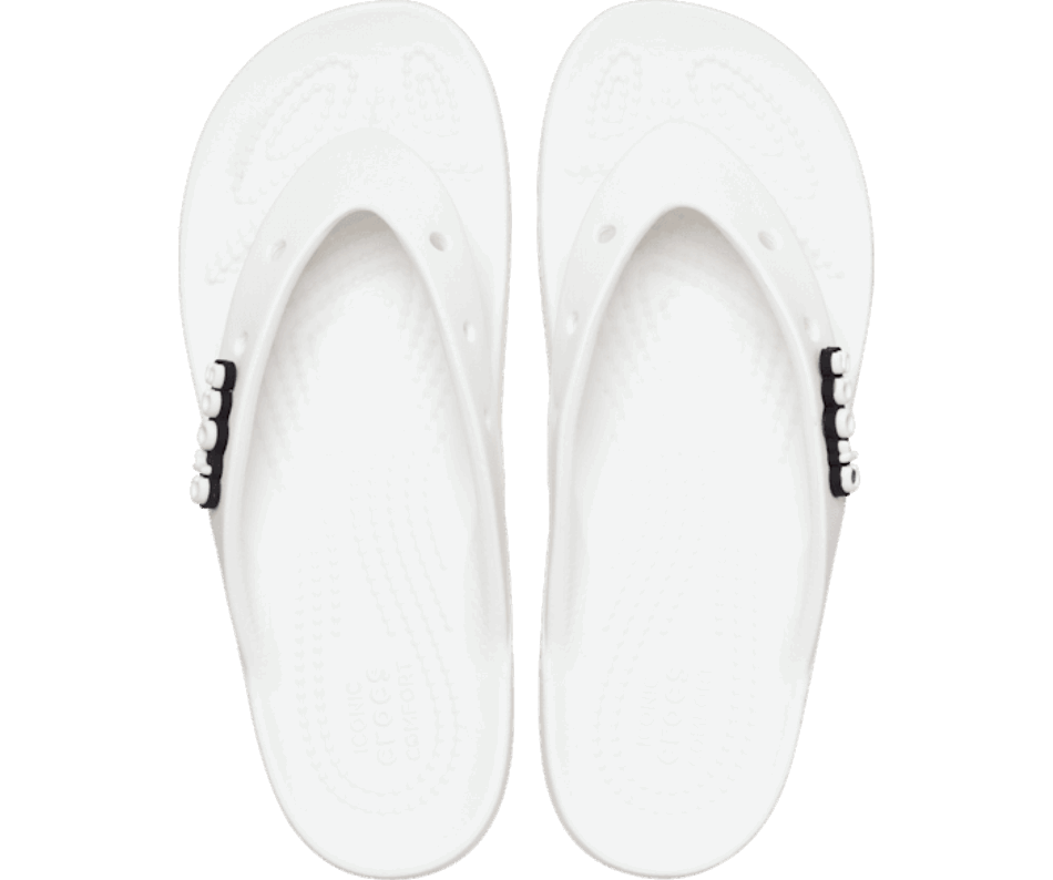 Crocs Classic Plateau Flip Weiß